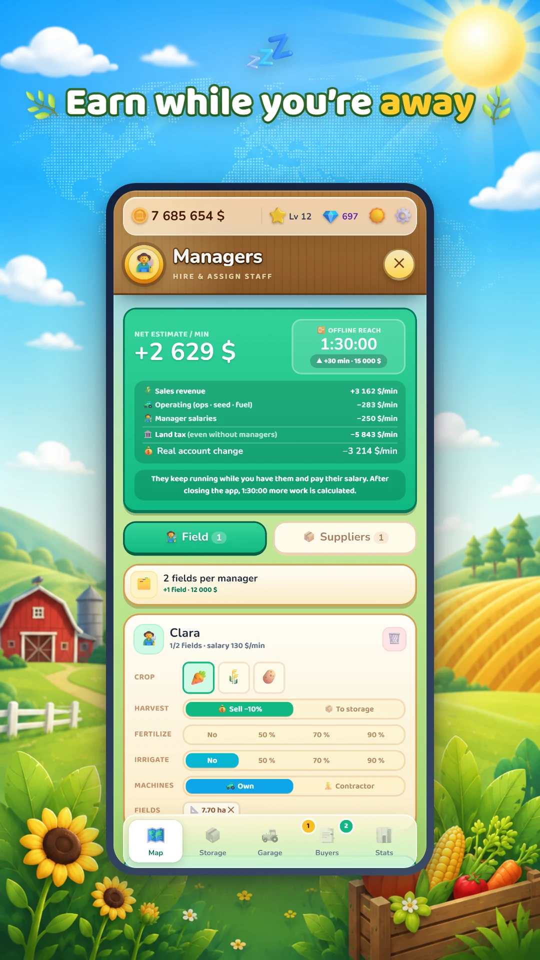 Real Farm Manager: Simulator screenshot